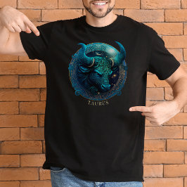 Celestial Bull Zodiac Symbol Fantasy Taurus Mens T-Shirt