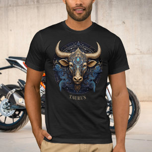 Celestial Bull Zodiac Symbol Fantasy Taurus Mens T-Shirt