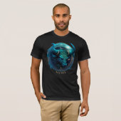 Celestial Bull Zodiac Symbol Fantasy Taurus Mens T-Shirt (Vorne ganz)