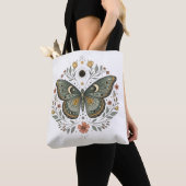 Celestial Butterfly Floral Illustration Tote Bag Tasche (Von Nahem)