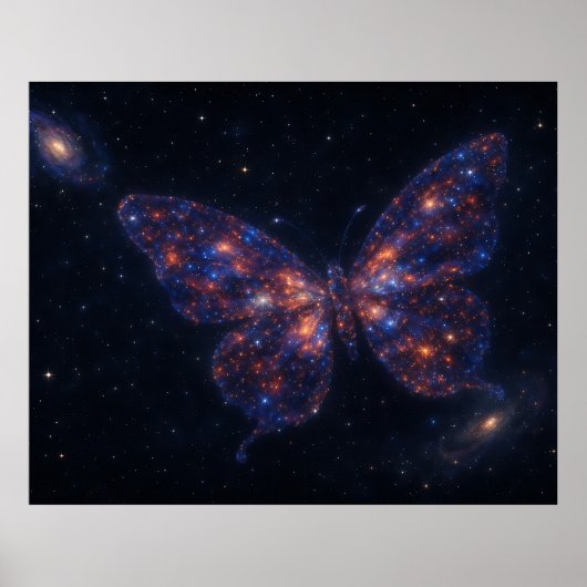 Celestial Butterfly Galaxy Poster (Vorne)