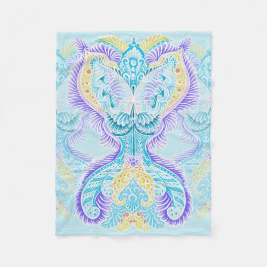 Celestial Butterfly Glow Fleecedecke (Vorderseite)
