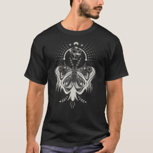 Celestial Butterfly Moth Rose T-Shirt