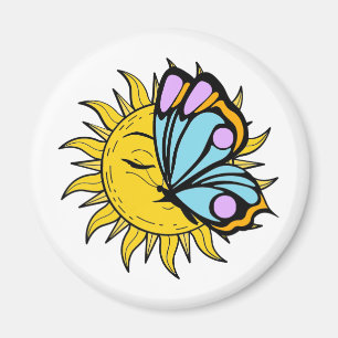 Celestial Butterfly Sun Magnet