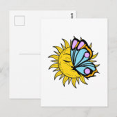 Celestial Butterfly Sun Postkarte (Vorne/Hinten)