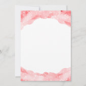 Celestial Cancer Astrologie Red Baby Shower Einladung (Rückseite)