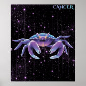 Celestial Cancer – Astrology Art Poster (Vorne)