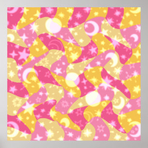 Celestial Candy Swirl Poster