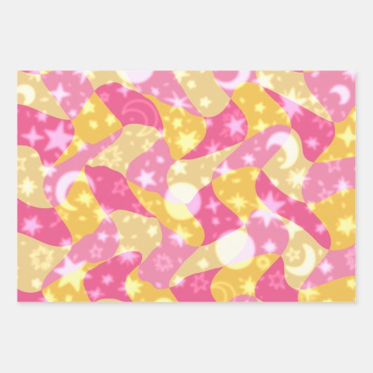 Celestial Candy Wirbel Geschenkpapier Set (Vorderseite 3)