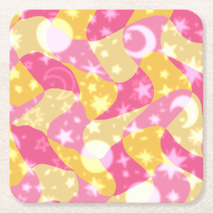Celestial Candy Wirbel Rechteckiger Pappuntersetzer