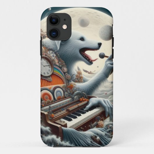 Celestial Canis Pianist Case-Mate iPhone Hülle (Rückseite)