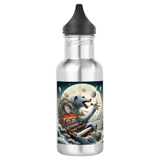 Celestial Canis Pianist Edelstahlflasche (Links)