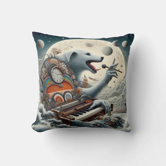 Celestial Canis Pianist Kissen (Vorderseite)