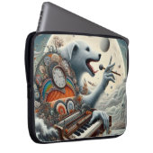 Celestial Canis Pianist Laptopschutzhülle (Vorne Rechts)