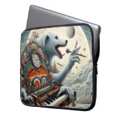 Celestial Canis Pianist Laptopschutzhülle (Vorderseite Links)