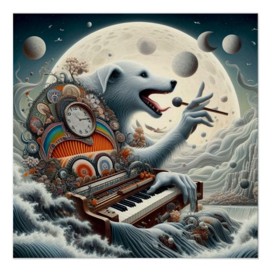 Celestial Canis Pianist Poster (Vorderseite)