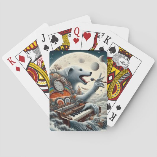 Celestial Canis Pianist Spielkarten (Rückseite)