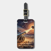 Celestial Cannon: Explosion kosmischer Energie Gepäckanhänger (Vorderseite vertikal)