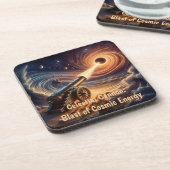 Celestial Cannon: Explosion kosmischer Energie Getränkeuntersetzer (Linke Seite)
