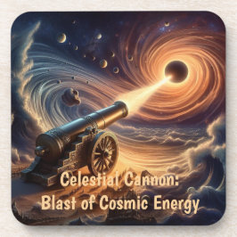 Celestial Cannon: Explosion kosmischer Energie Getränkeuntersetzer