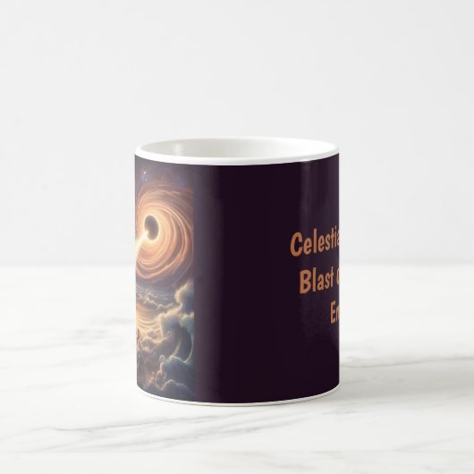 Celestial Cannon: Explosion kosmischer Energie Kaffeetasse (Mittel)