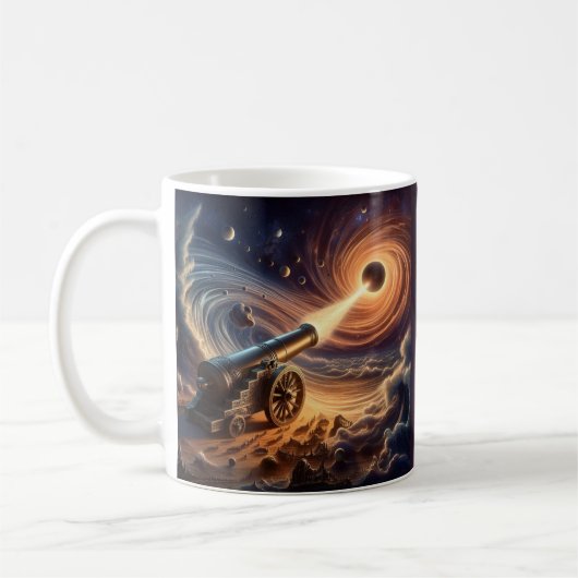 Celestial Cannon: Explosion kosmischer Energie Kaffeetasse (Links)