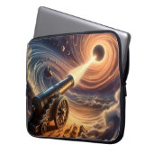 Celestial Cannon: Explosion kosmischer Energie Laptopschutzhülle (Vorderseite Links)