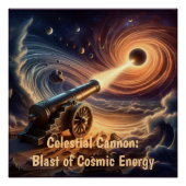 Celestial Cannon: Explosion kosmischer Energie Poster (Vorderseite)