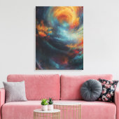 Celestial Canvas Prints - Eine Fusion von surreal  Leinwanddruck (Insitu (Wohnzimmer))