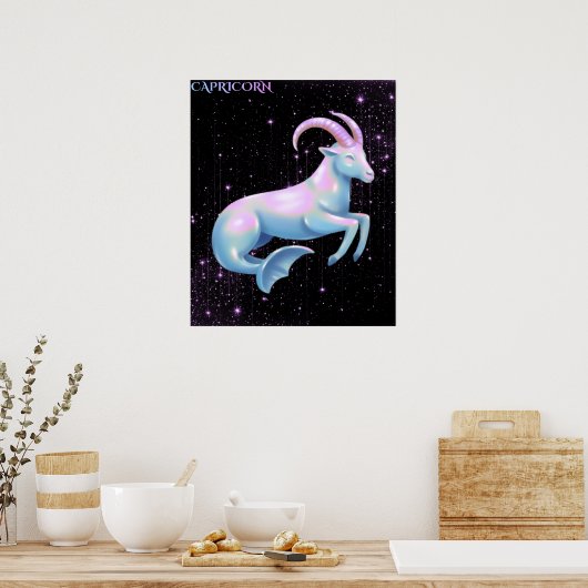 Celestial Capricorn – Astrology Art Poster (Küche)