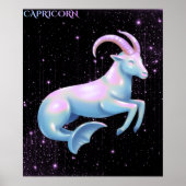 Celestial Capricorn – Astrology Art Poster (Vorne)