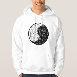 Celestial Capricorn Libra yin yang zodiac Paar Hoodie