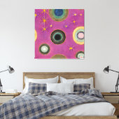Celestial Cartography: Visionary Cosmos Leinwanddruck (Insitu (Schlafzimmer))