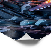 Celestial Cascade Skulptur Poster (Ecke)