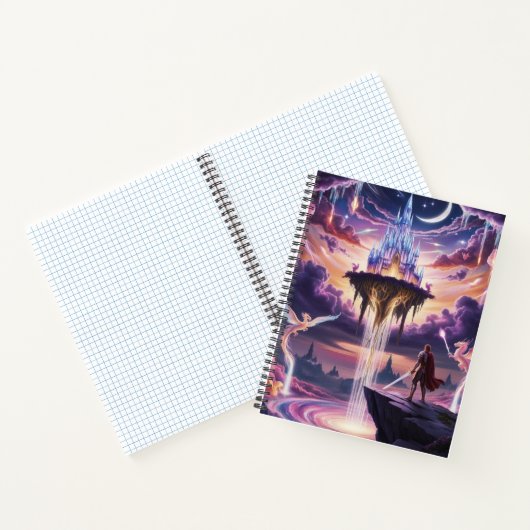 Celestial Castle Notebook - Fantasy Art Design Notizblock (Innenseite)