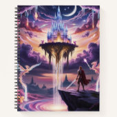 Celestial Castle Notebook - Fantasy Art Design Notizblock (Vorderseite)