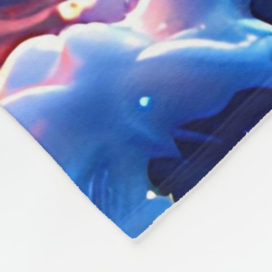 "Celestial Cat by Water" Fleecedecke (Ecke)