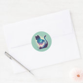 Celestial Cat - Dreamy Double Exposure Art Sticker (Umschlag)