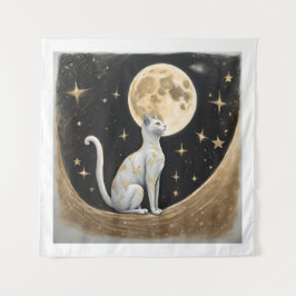Celestial Cat Geschenk für Katzen Liebhaber Wandteppich