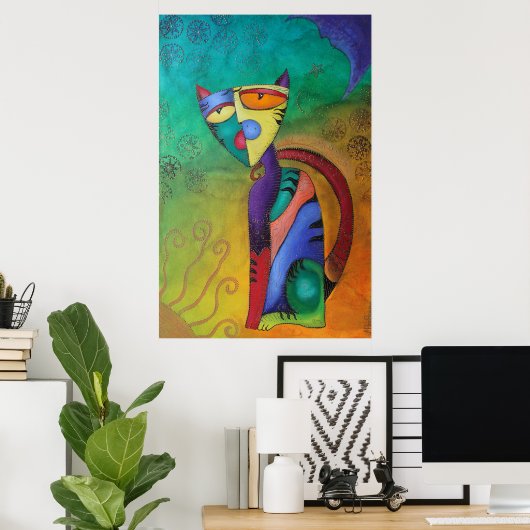 Celestial Cat Poster (Heimbüro)