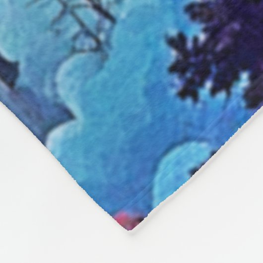 Celestial Cathedral Cityscape Fleecedecke (Ecke)