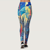 Celestial Cathedral Cityscape Leggings (Rückseite)