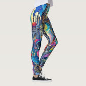 Celestial Cathedral Cityscape Leggings (Rechts)