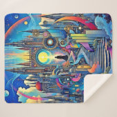 Celestial Cathedral Cityscape Sherpadecke (Vorderseite (Horizontal))