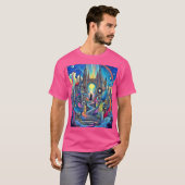 Celestial Cathedral Cityscape T-Shirt (Vorne ganz)
