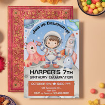 Celestial Celebration: Light Blue Astronaut