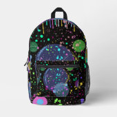 Celestial Celebrations: Maximalist Abstract Art  Bedruckter Rucksack (Vorderseite)