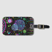 Celestial Celebrations: Maximalist Abstract Art Gepäckanhänger (Vorderseite (Horizontal))