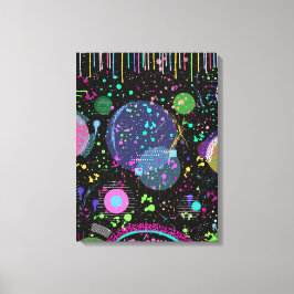 Celestial Celebrations: Maximalist Abstract Art  Leinwanddruck