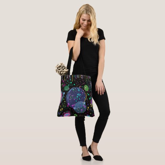 Celestial Celebrations: Maximalist Abstract Art  Tasche (Am Model)